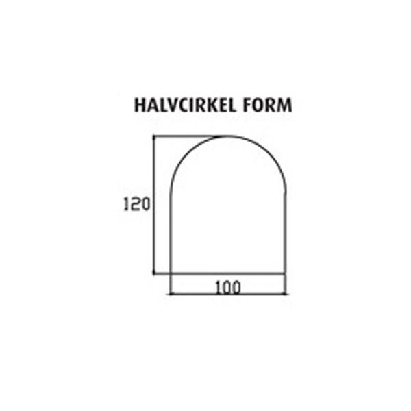 Halvcirkelform
