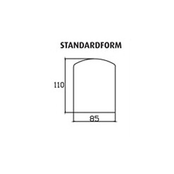 Standard form gulvplade